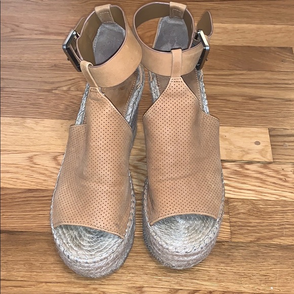 Marc Fisher Allison Perforated Espadrille Wedge - Picture 3 of 9